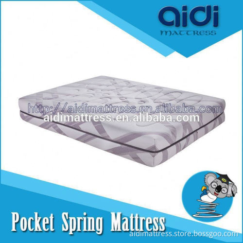 Germany Hamburger Top Raw Material Latex Pocket Spring Mattress With Detachable Sheet AI-1111